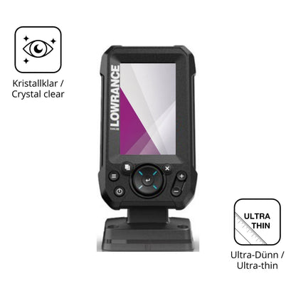 2x Schutzfolie klar für Lowrance Eagle 4 Display-S (5)