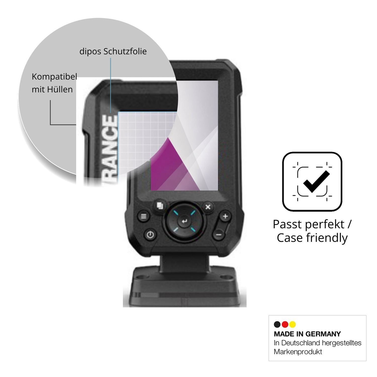 2x Schutzfolie klar für Lowrance Eagle 4 Display-S (6)