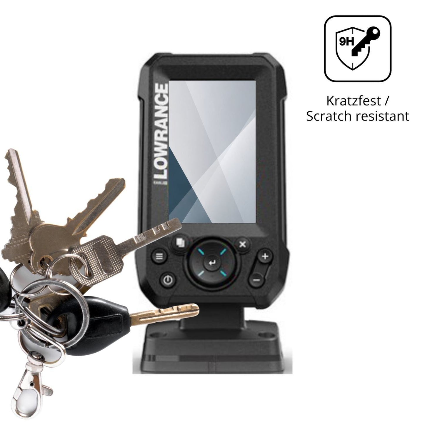 2x 9H Schutzfolie für Lowrance Eagle 4 Panzerfolie (3)