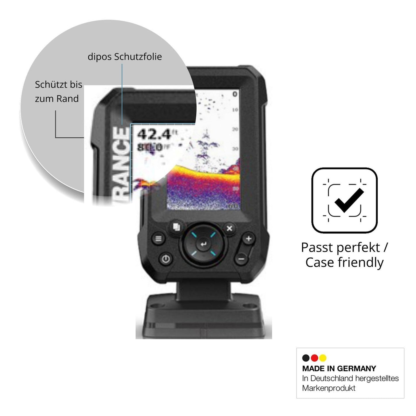 2x 9H Schutzfolie matt für Lowrance Eagle 4 Panzer (6)