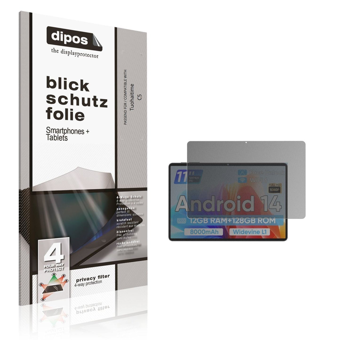 Blickschutzfolie für Tuohaitime C5 matt Schutzfoli (1)