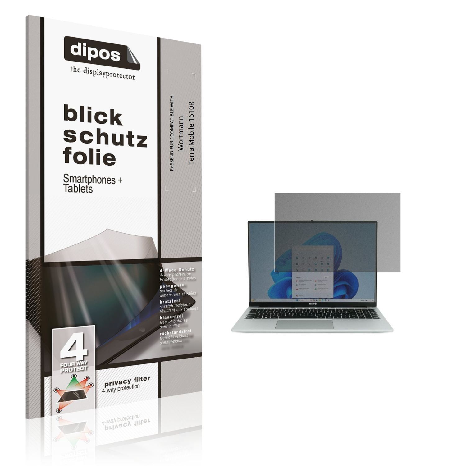 Blickschutzfolie für Wortmann Terra Mobile 1610R m (1)