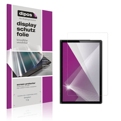 2x Schutzfolie klar für Simplori T18 Display-Schut (1)