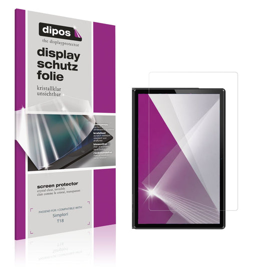 2x Schutzfolie klar für Simplori T18 Display-Schut (1)