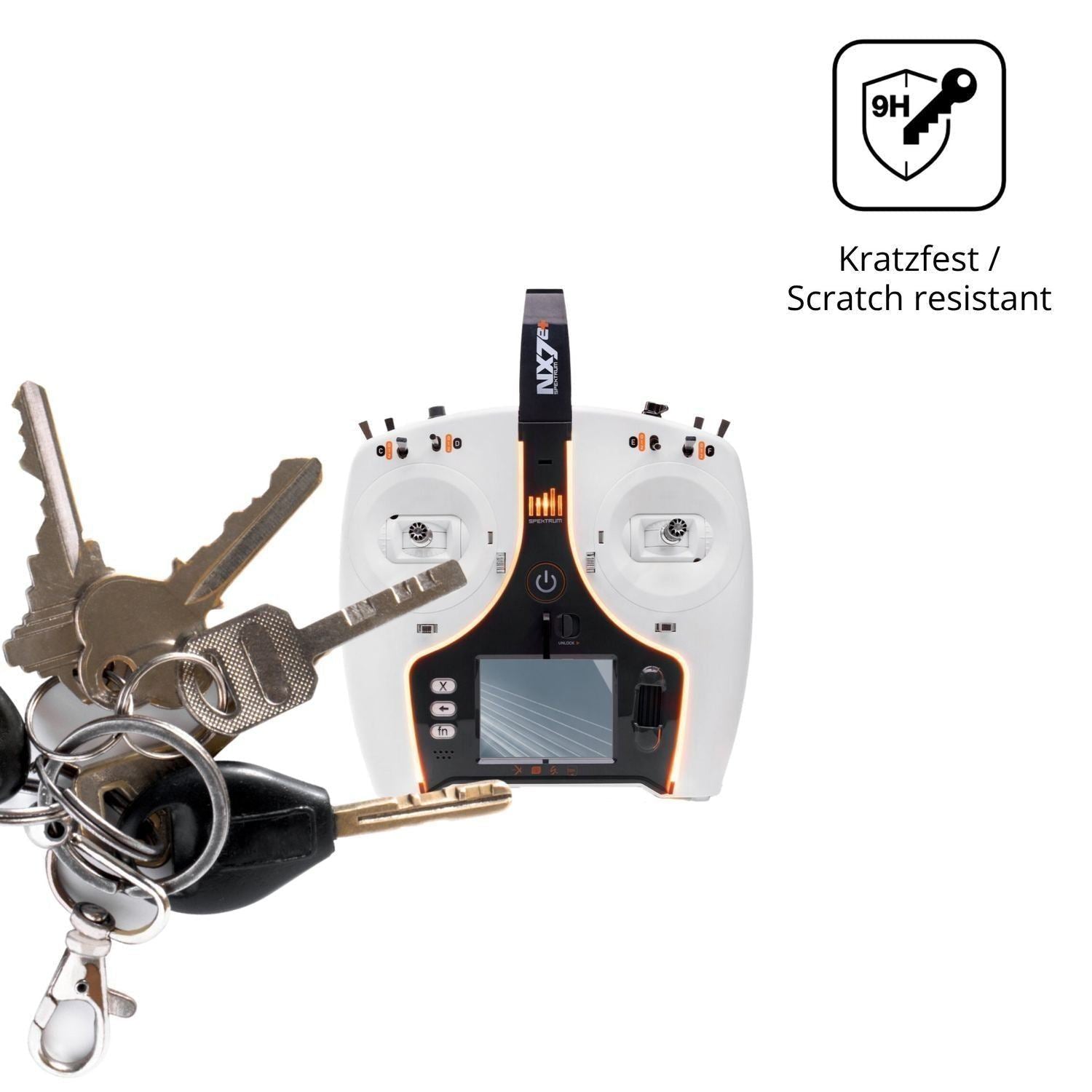 2x 9H Schutzfolie für Spektrum NX7e Plus Panzerfol (3)