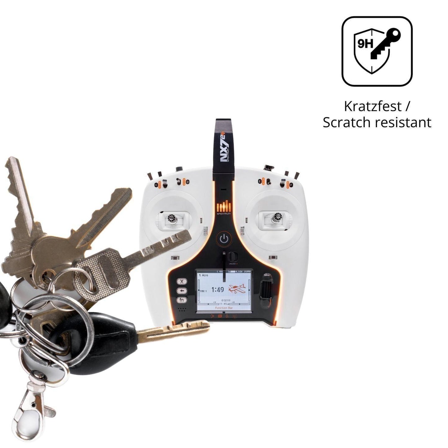 2x 9H Schutzfolie matt für Spektrum NX7e Plus Panz (3)