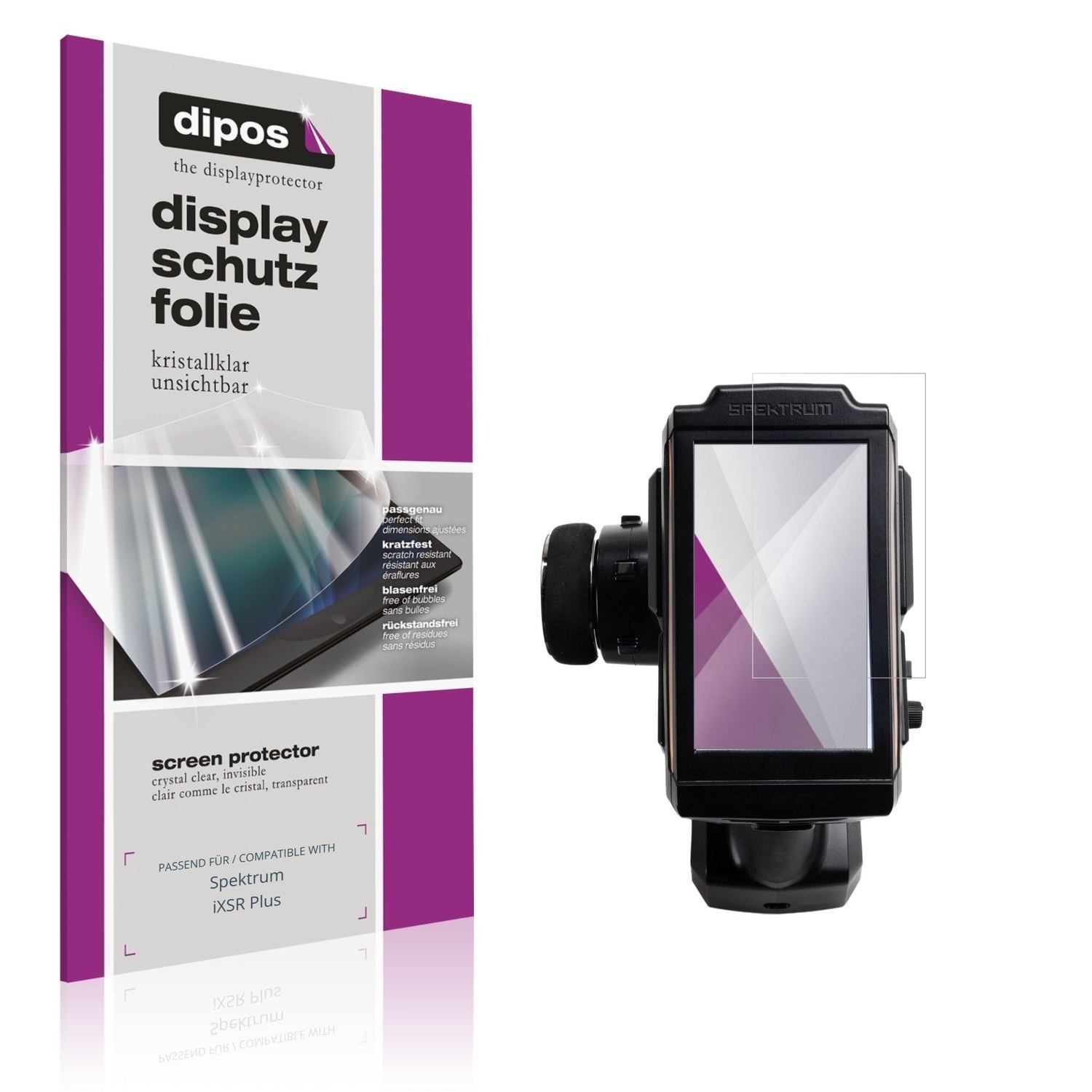 2x Schutzfolie klar für Spektrum iXSR Plus Display (1)