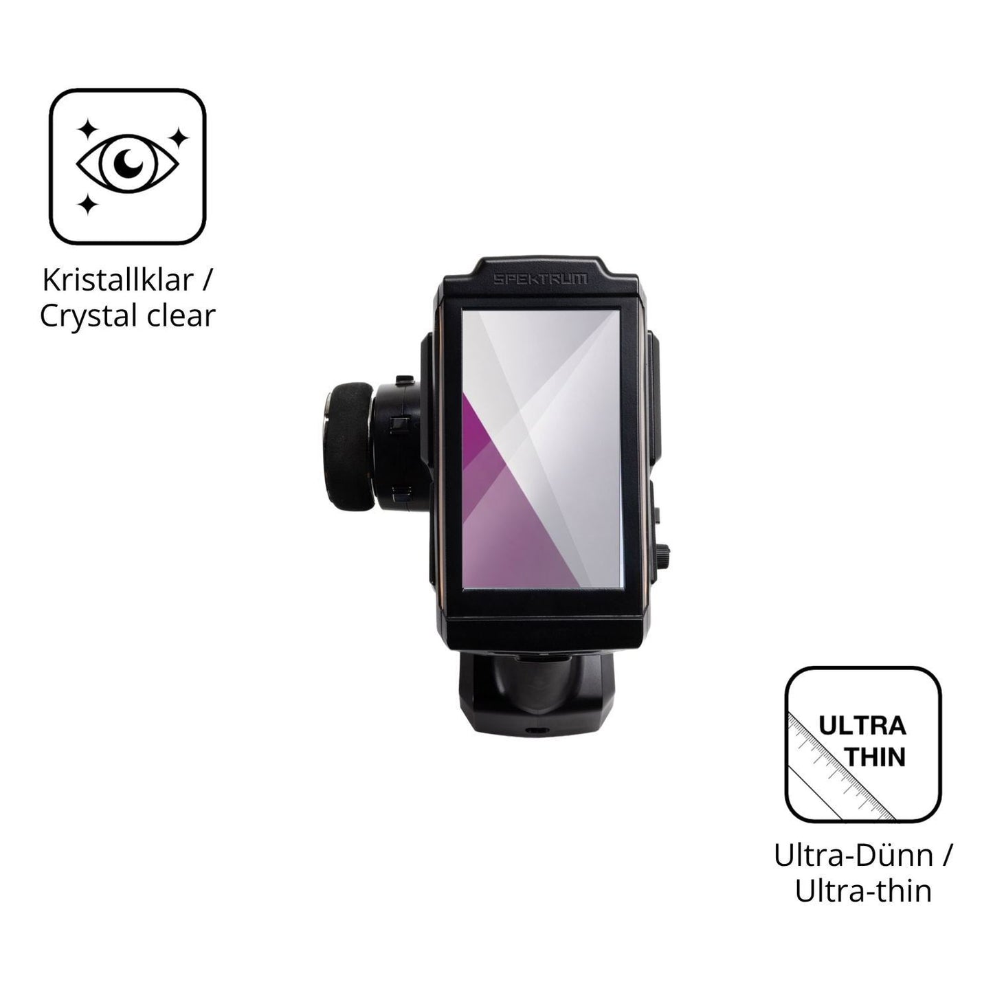 2x Schutzfolie klar für Spektrum iXSR Plus Display (5)