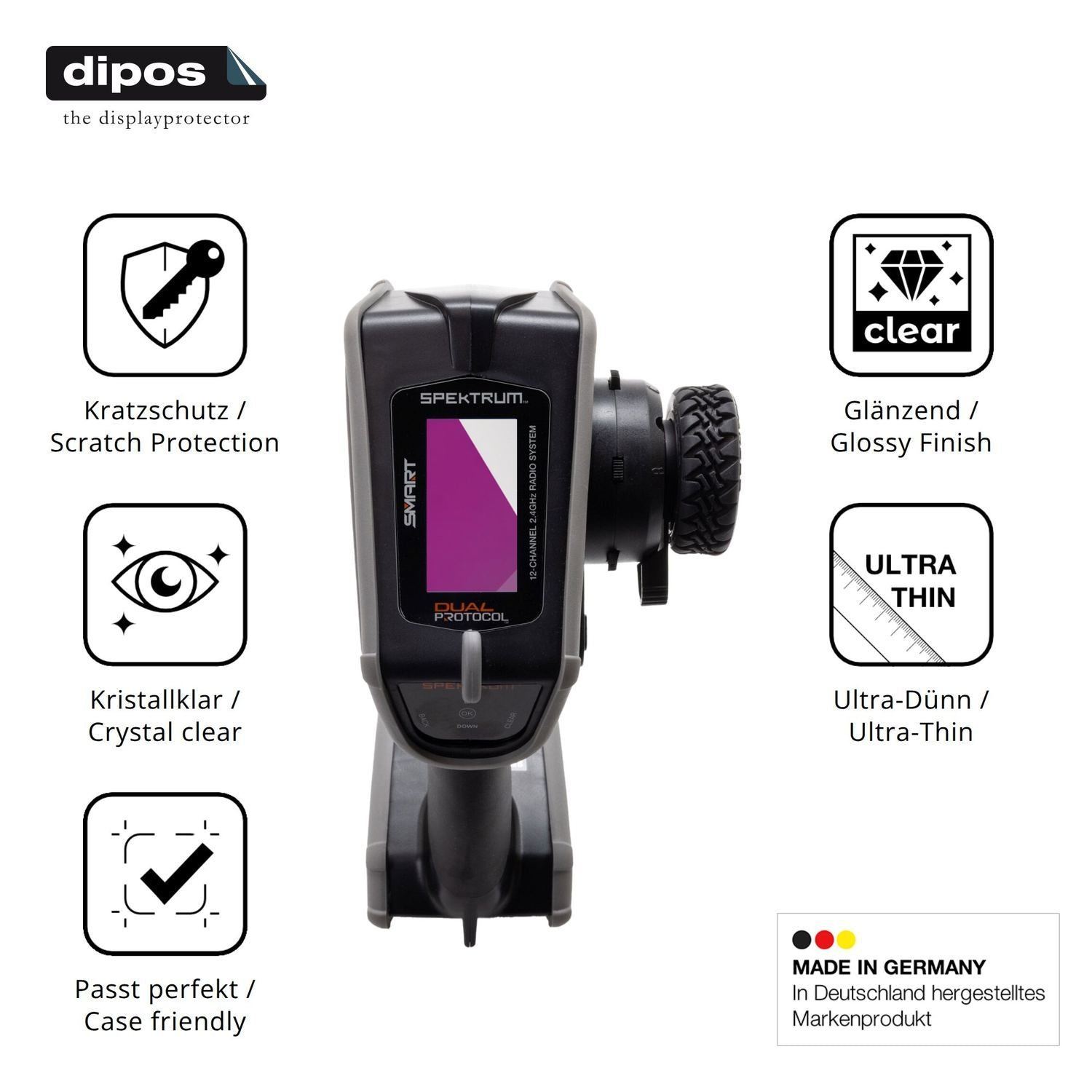 2x Schutzfolie klar für Spektrum DX Rugged Plus Di (7)