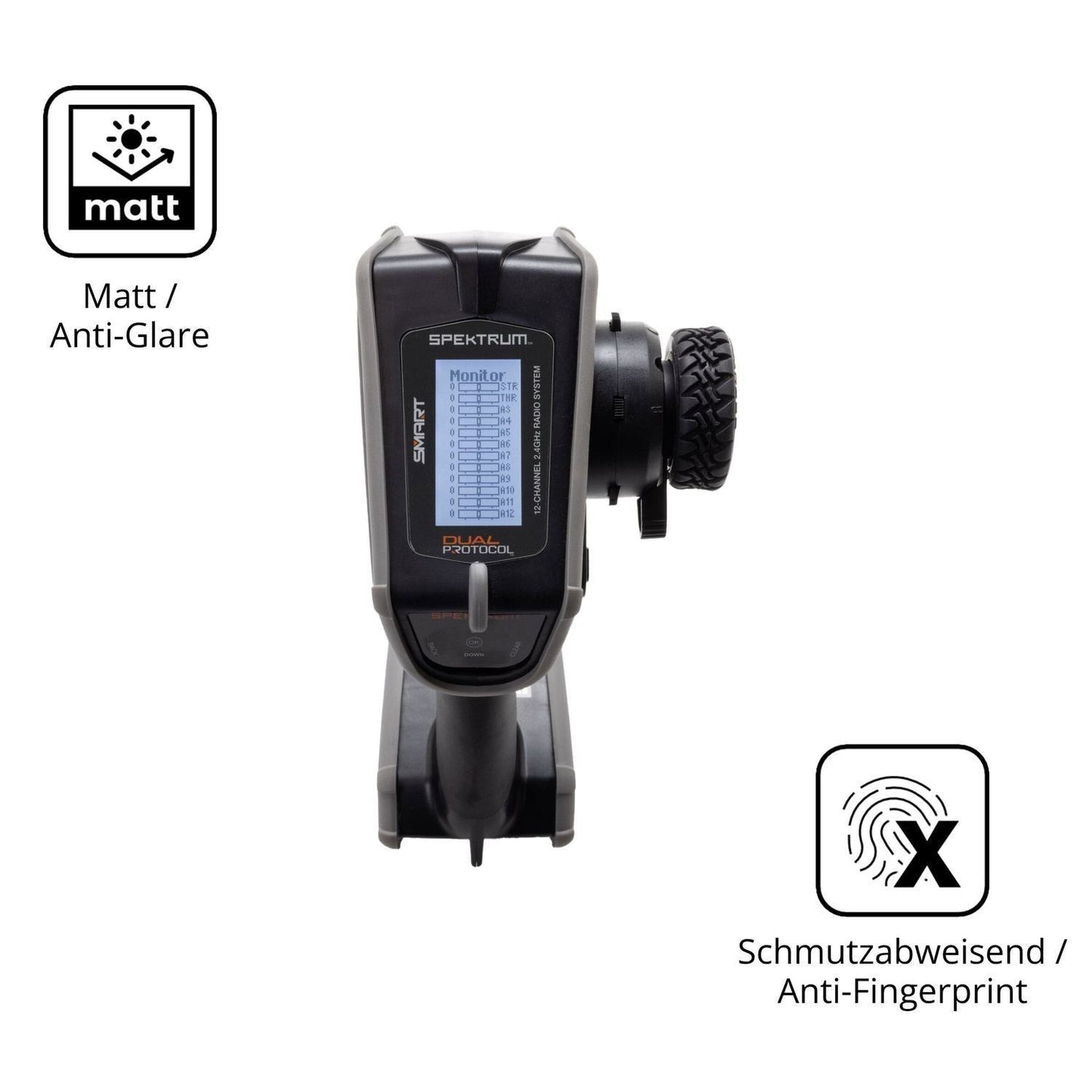 2x Schutzfolie matt für Spektrum DX Rugged Plus Di (5)