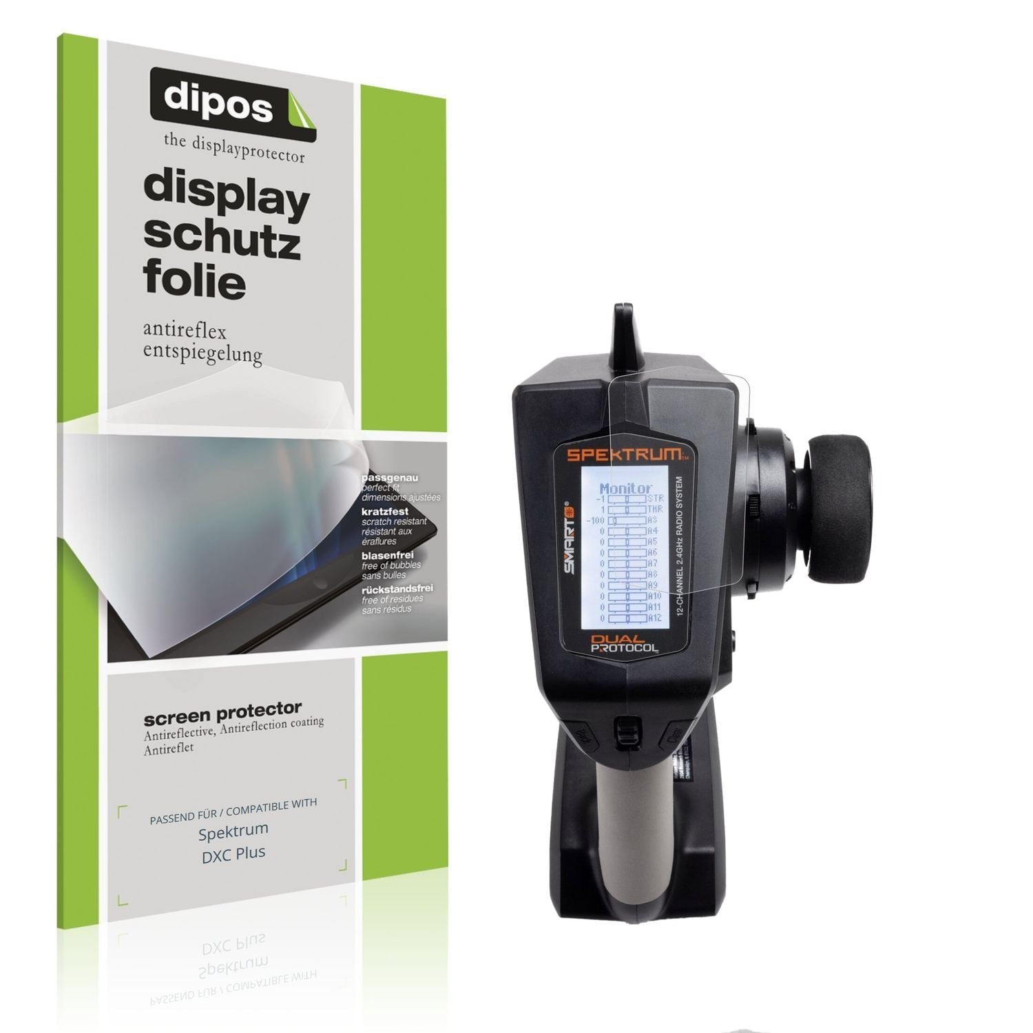 2x Schutzfolie matt für Spektrum DXC Plus Display- (1)