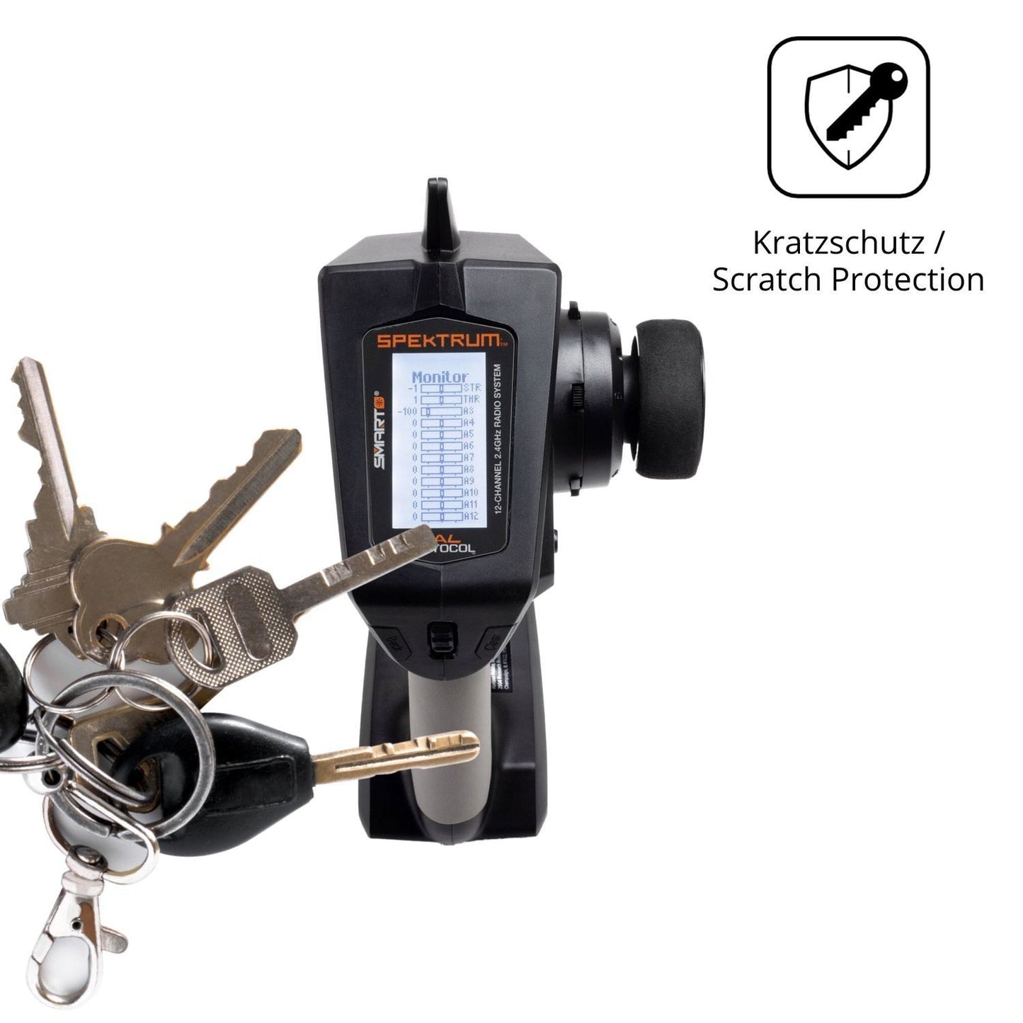 2x Schutzfolie matt für Spektrum DXC Plus Display- (4)