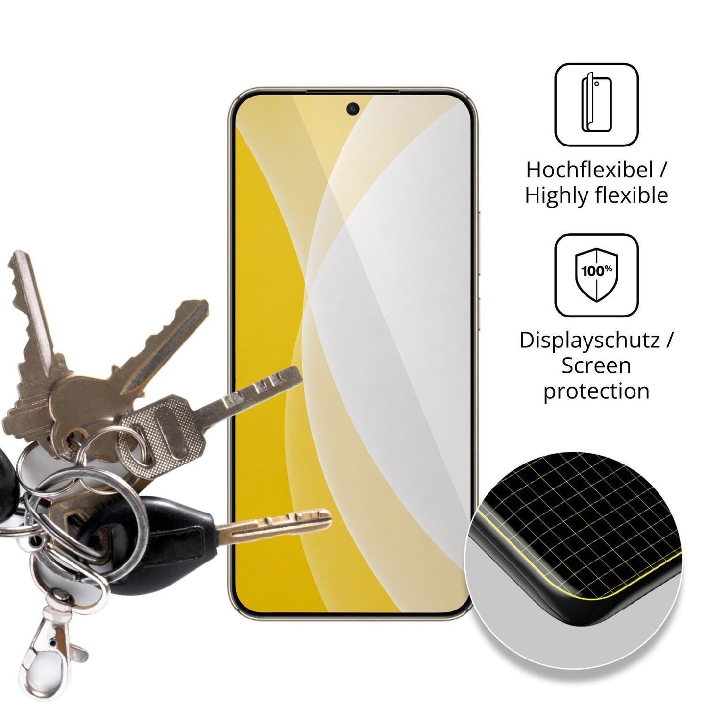 2x 3D Full Cover Schutzfolie für Honor X70 Pro Max (3)