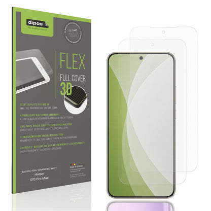 2x Full Cover Schutzfolie matt für Honor X70 Pro M (1)