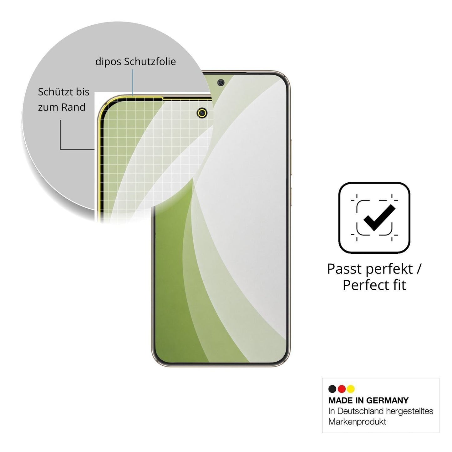 2x Full Cover Schutzfolie matt für Honor X70 Pro M (6)