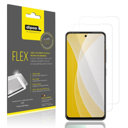 2x 3D Full Cover Schutzfolie für ZTE Fresh 60 Plus (1)