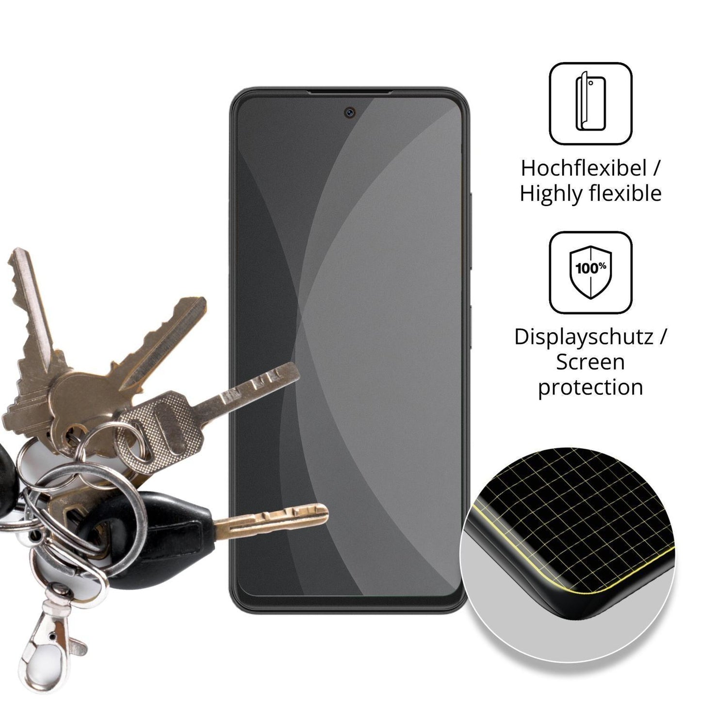 Full Cover Privacy Blickschutzfolie für ZTE Fresh  (3)