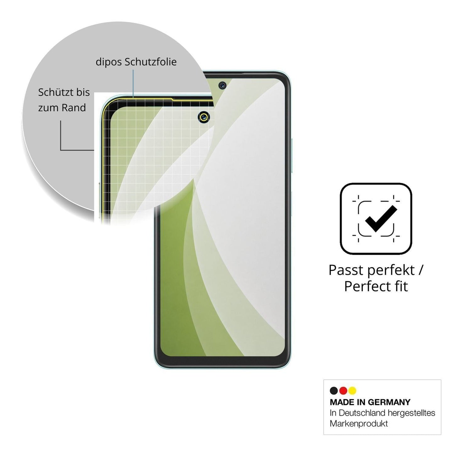 2x Full Cover Schutzfolie matt für Huawei Nova Y73 (6)