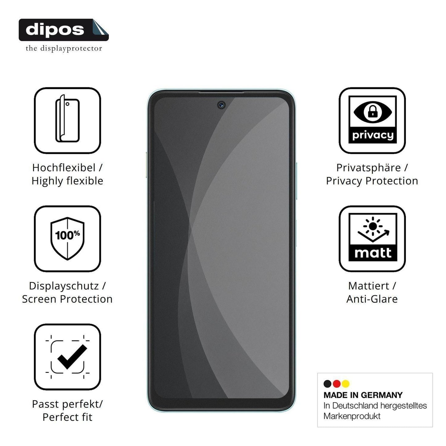 Full Cover Privacy Blickschutzfolie für Huawei Nov (5)
