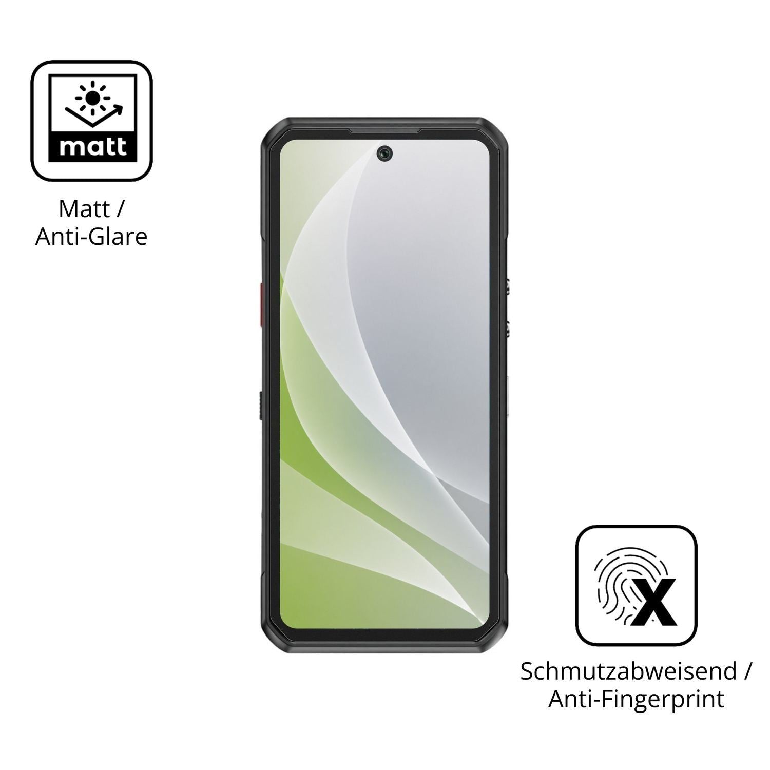 4x Schutzfolie matt für Oukitel WP500 Ultra Displa (5)