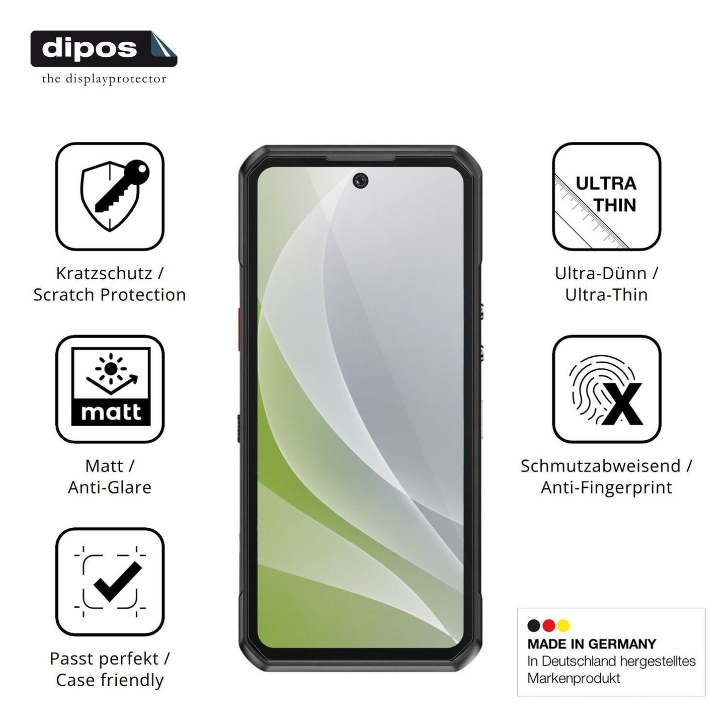 4x Schutzfolie matt für Oukitel WP500 Ultra Displa (7)