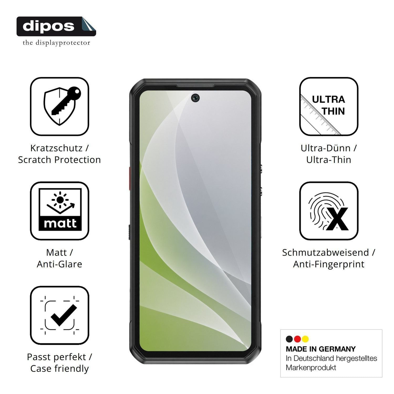 4x Schutzfolie matt für Oukitel WP500 Ultra Displa (7)