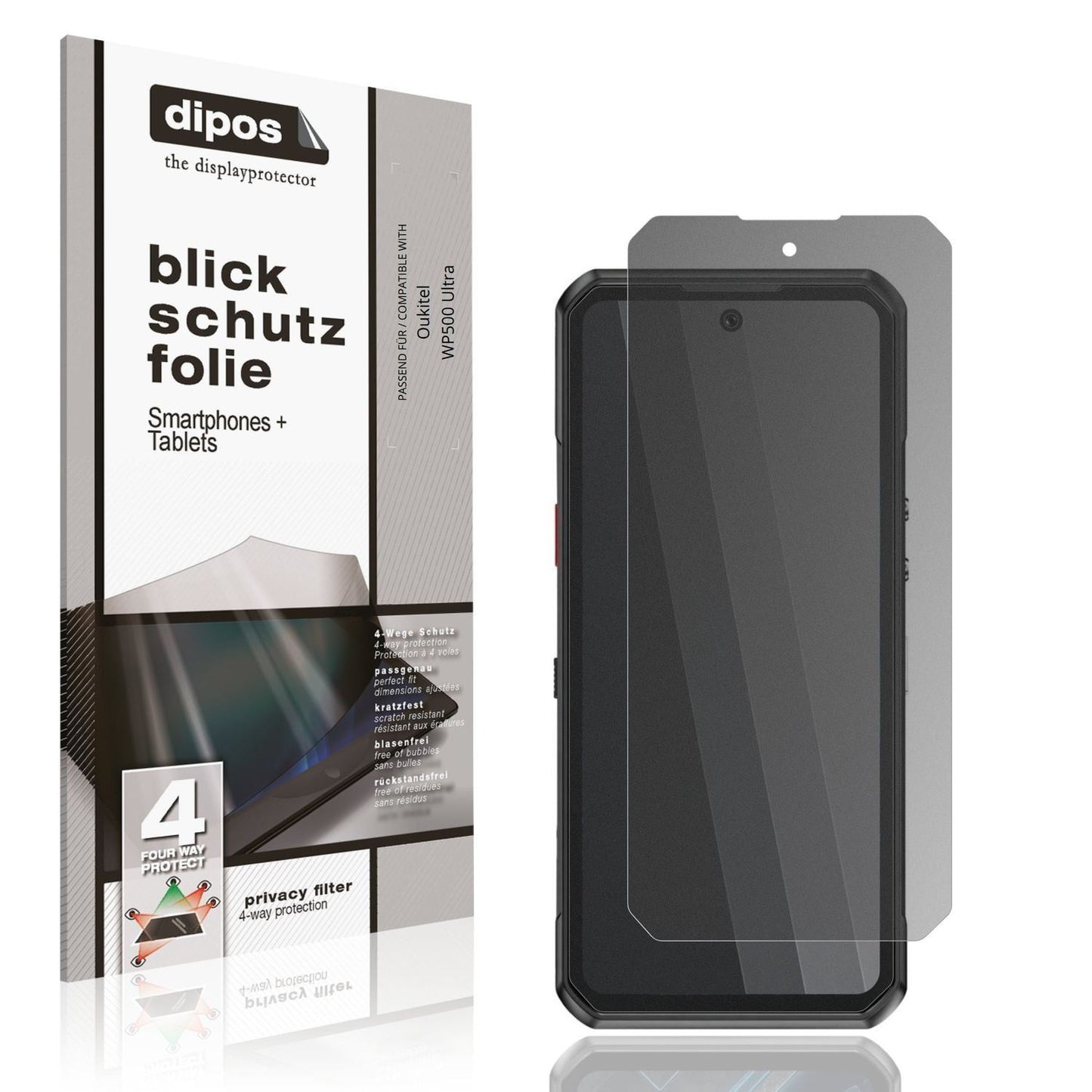 Blickschutzfolie für Oukitel WP500 Ultra matt Schu (1)