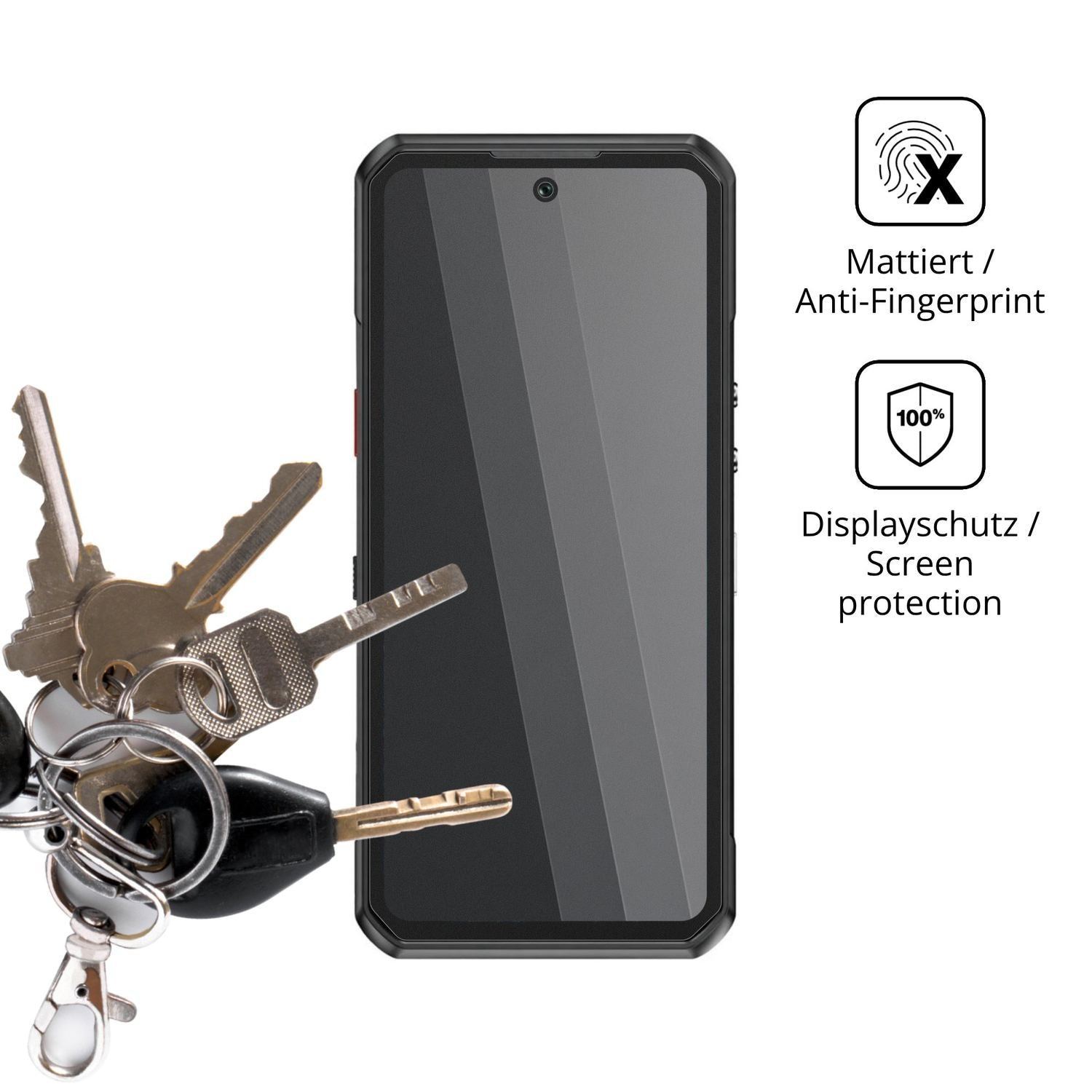 Blickschutzfolie für Oukitel WP500 Ultra matt Schu (3)