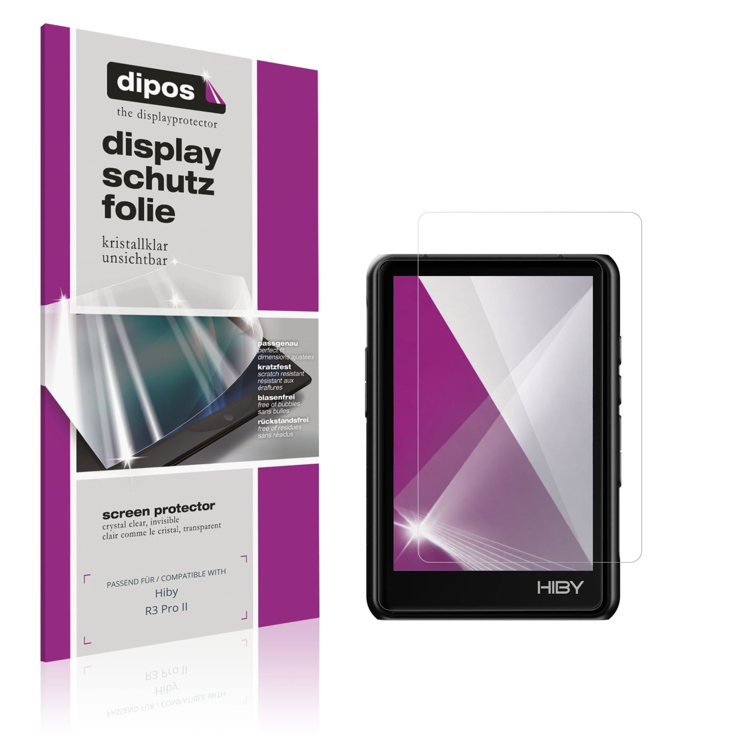 4x Schutzfolie klar für Hiby R3 Pro II Display-Sch (1)