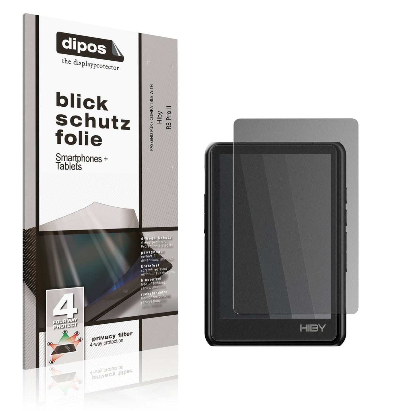 Blickschutzfolie für Hiby R3 Pro II matt Schutzfol (1)