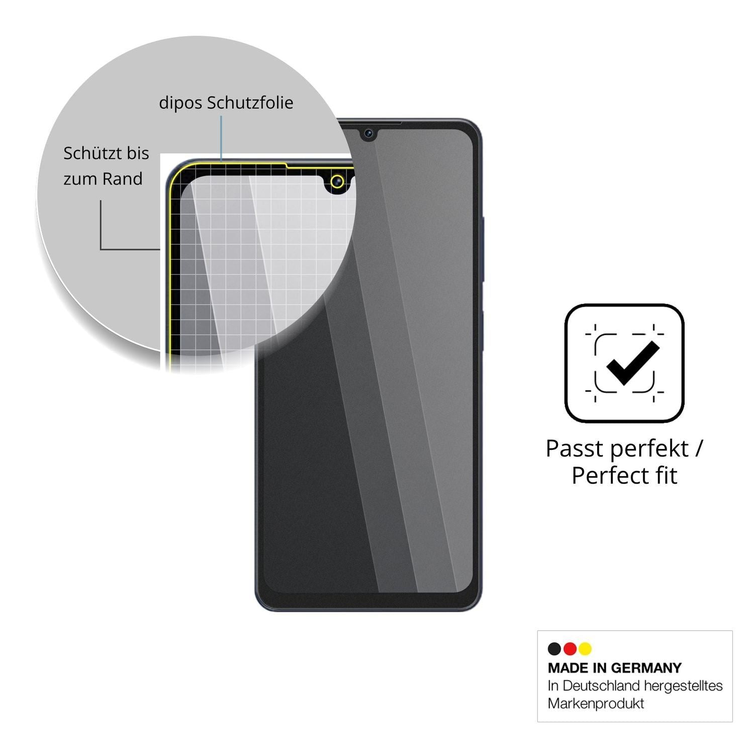 Blickschutzfolie für Lava Bold N2 5G matt Schutzfo (4)