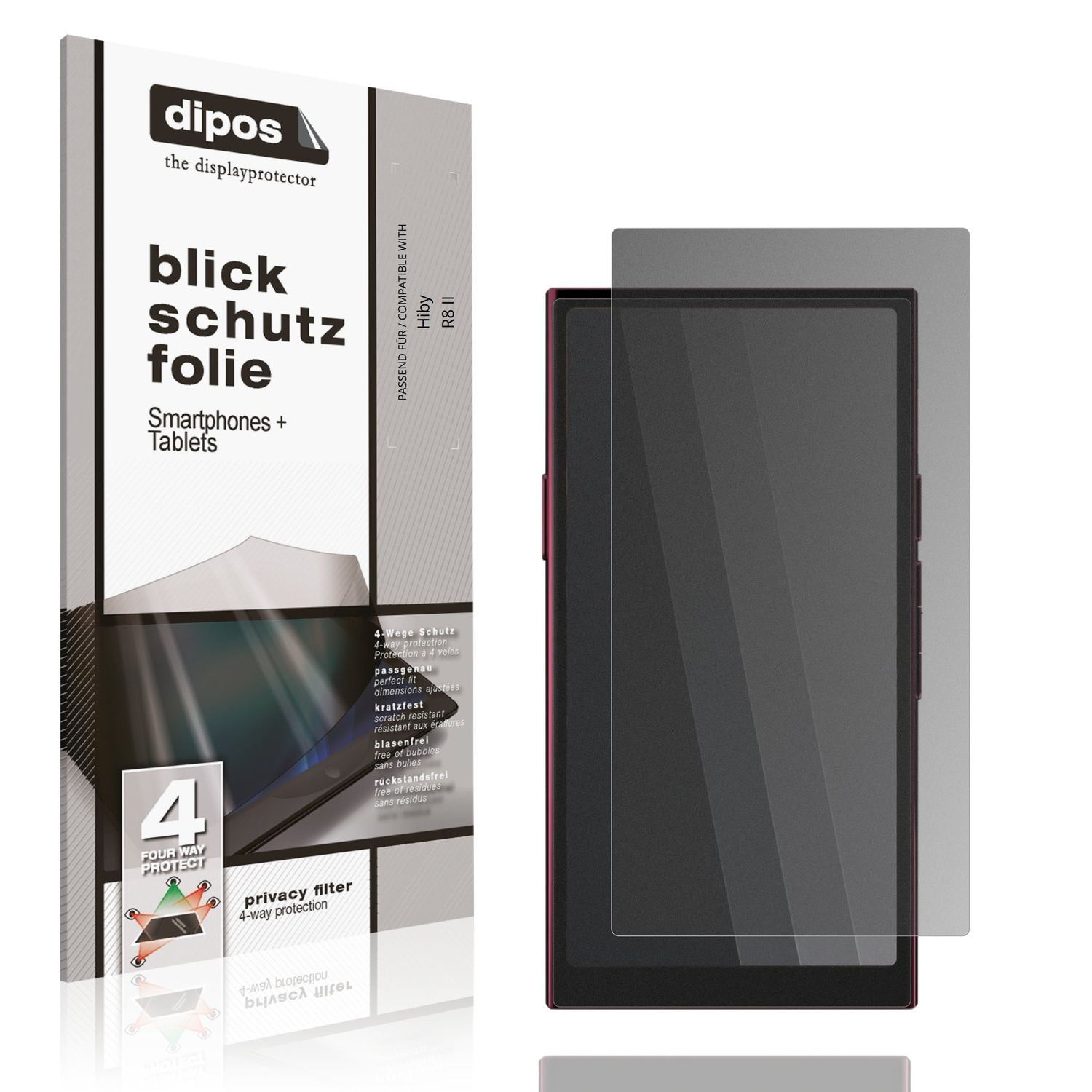 Blickschutzfolie für Hiby R8 II matt Schutzfolie P (1)