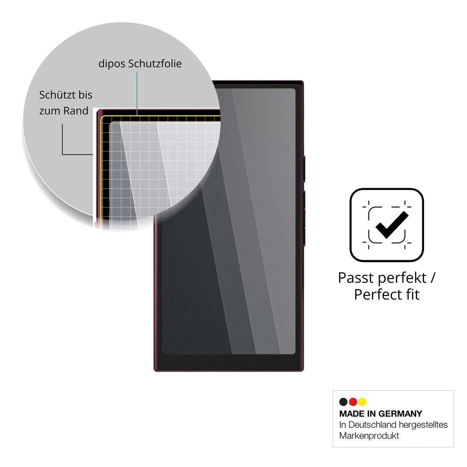 Blickschutzfolie für Hiby R8 II matt Schutzfolie P (4)