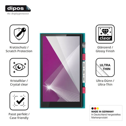 4x Schutzfolie klar für Hiby Digital M500 Display- (7)