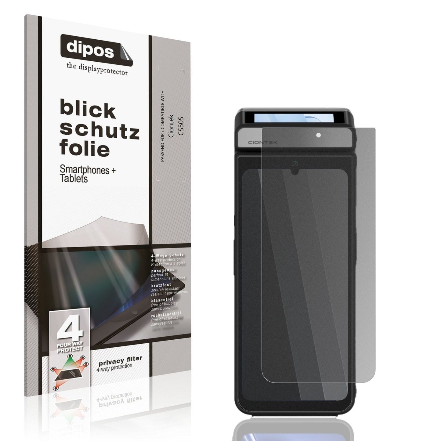 Blickschutzfolie für Ciontek CS50S matt Schutzfoli (1)