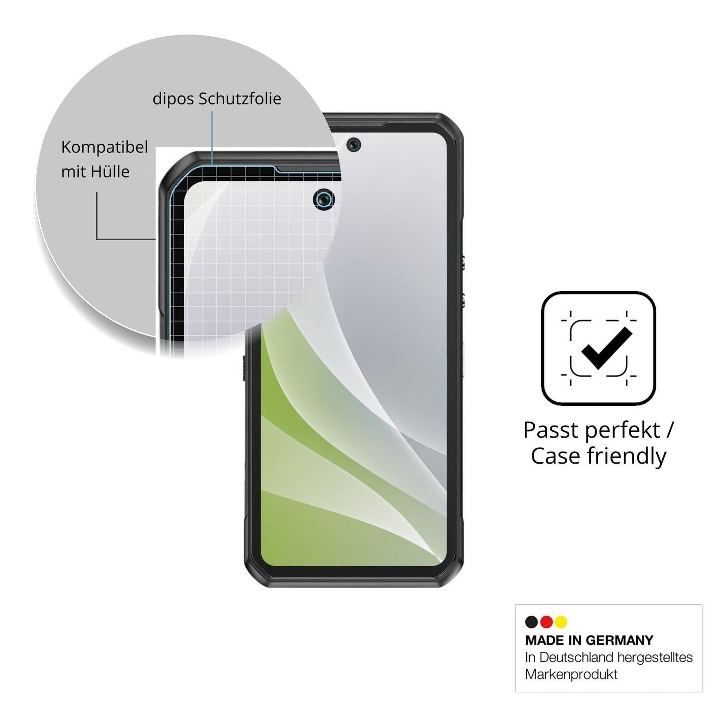 4x Schutzfolie matt für Oukitel WP500 Display-Schu (6)