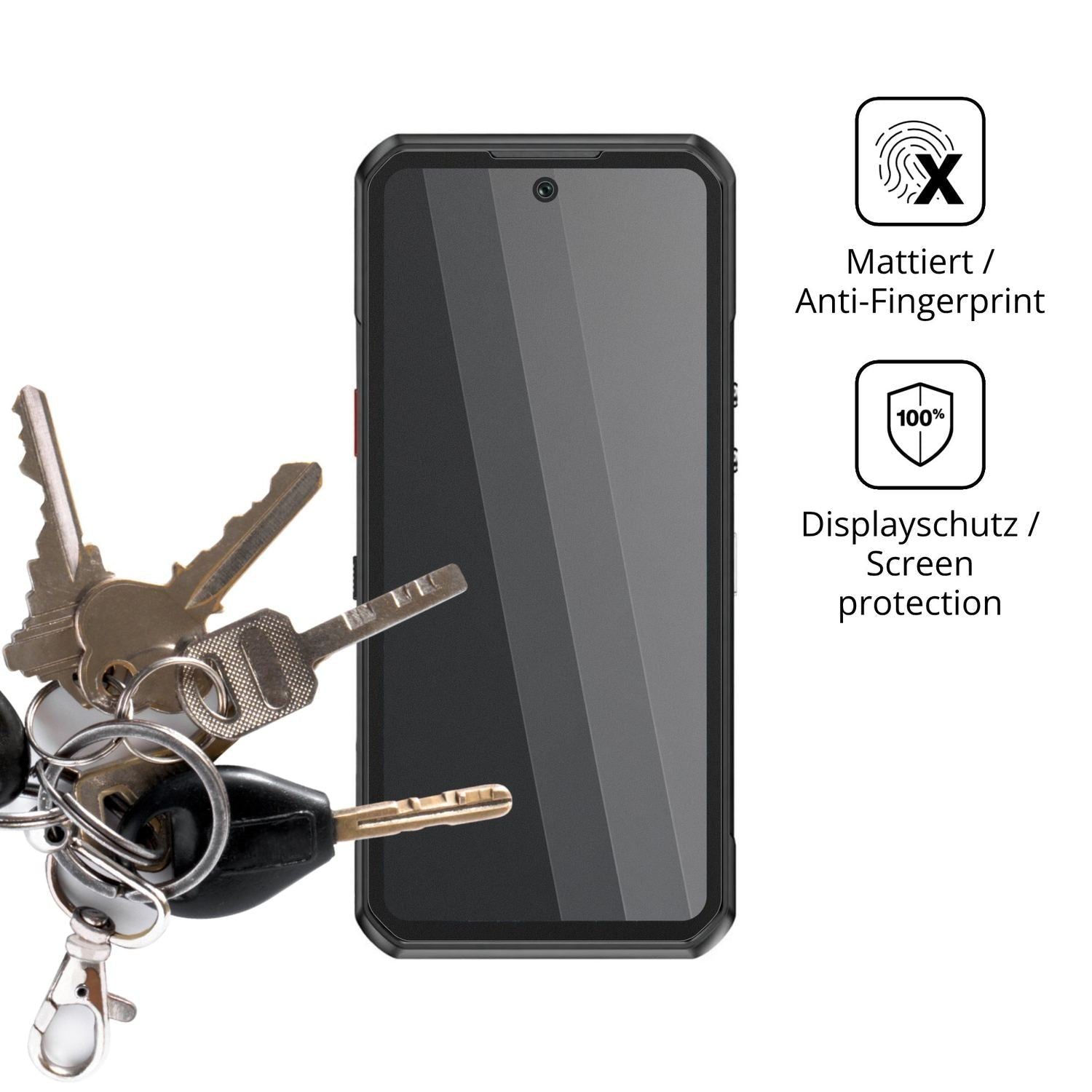 Blickschutzfolie für Oukitel WP500 matt Schutzfoli (3)