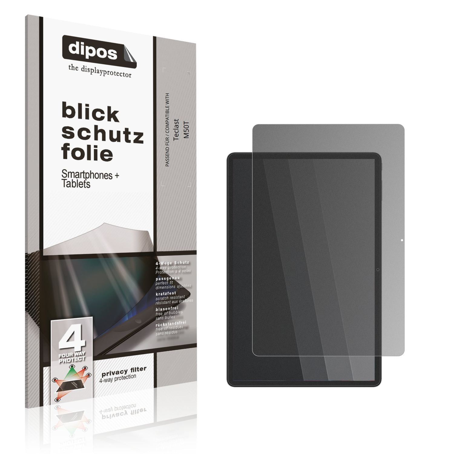 Blickschutzfolie für Teclast M50T matt Schutzfolie (1)