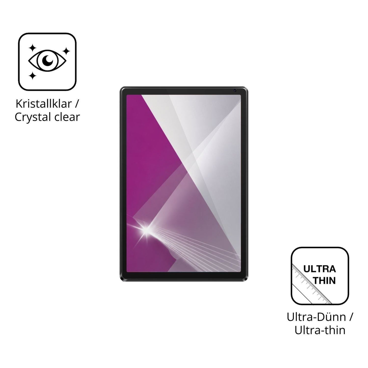 2x Schutzfolie klar für Laptok C107 Display-Schutz (5)