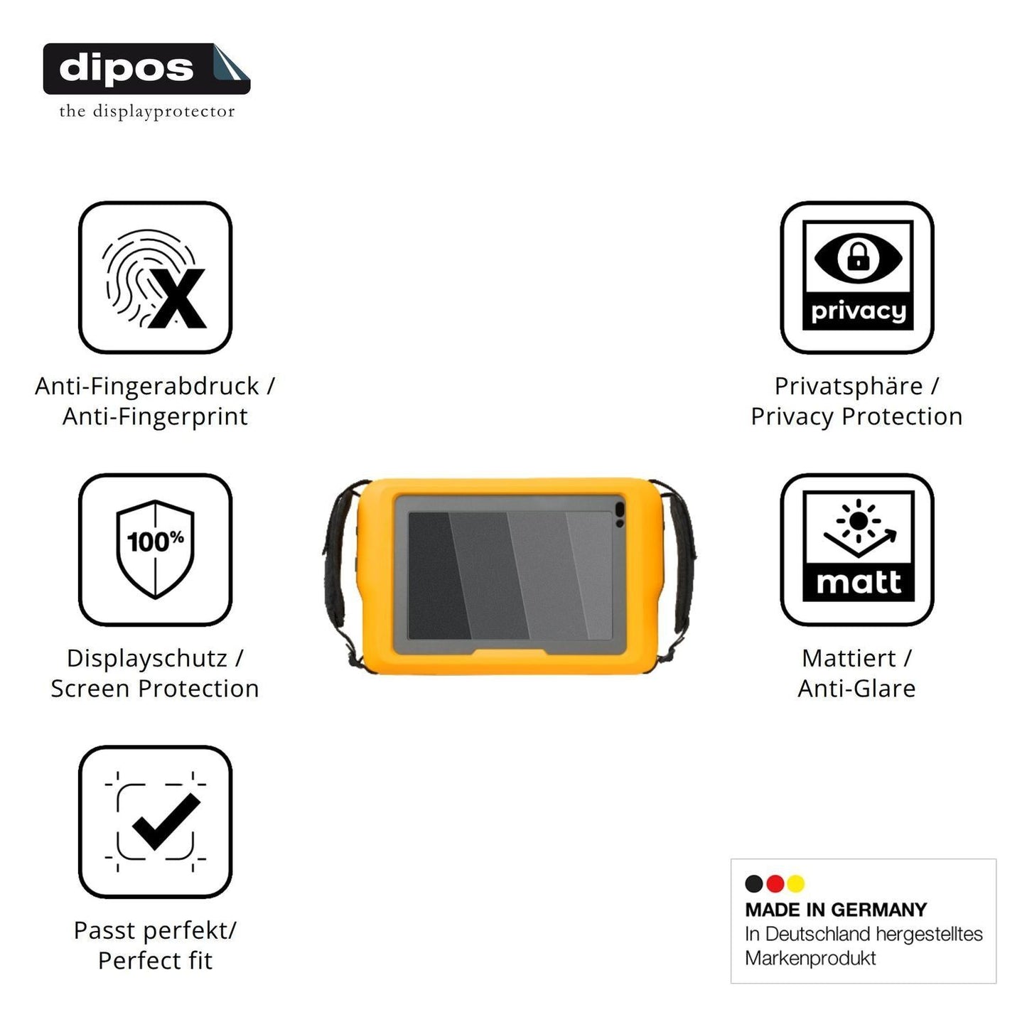 Blickschutzfolie für Fluke 832 matt Schutzfolie Pr (5)