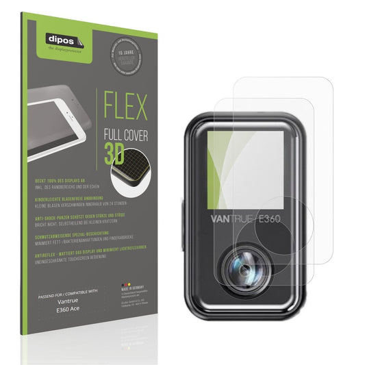 2x Full Cover Schutzfolie matt für Vantrue E360 Ac (1)