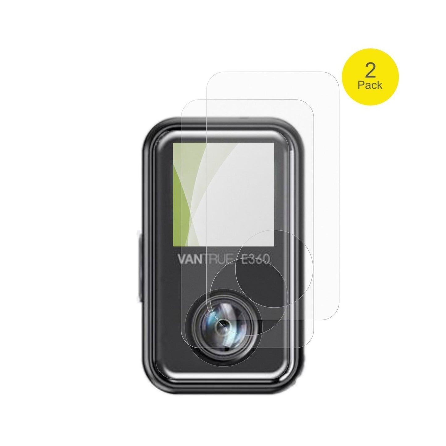 2x Full Cover Schutzfolie matt für Vantrue E360 Ac (2)