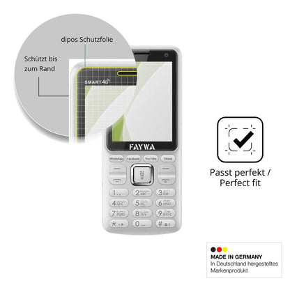 2x Full Cover Schutzfolie matt für Faywa Smart 4G (6)