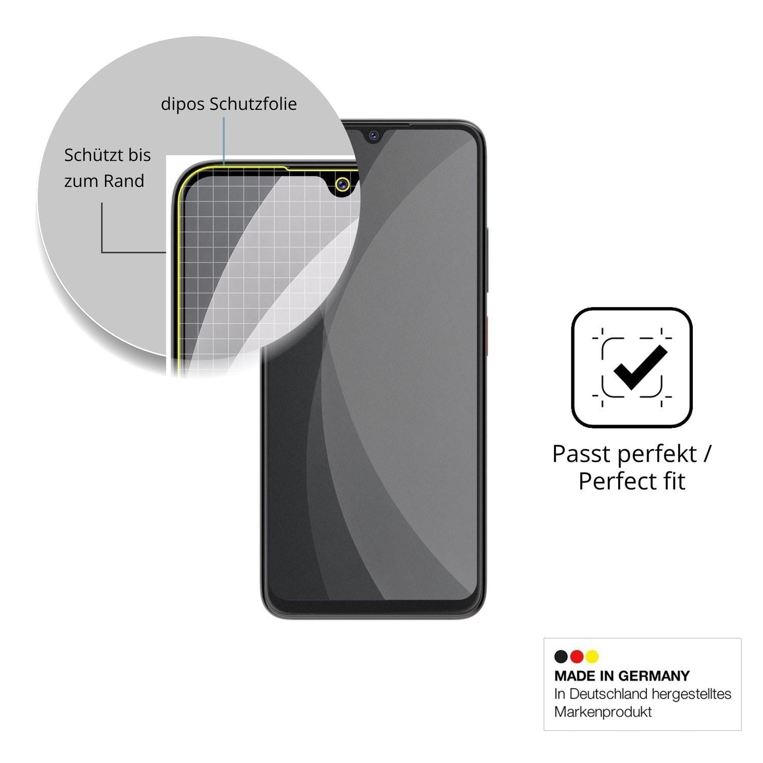 Full Cover Privacy Blickschutzfolie für ZTE Optus  (4)