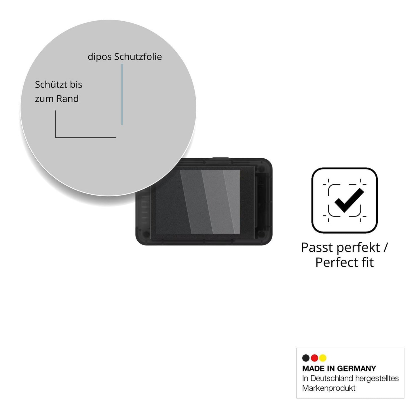 Blickschutzfolie für ISDT BL8 matt Schutzfolie Pri (4)