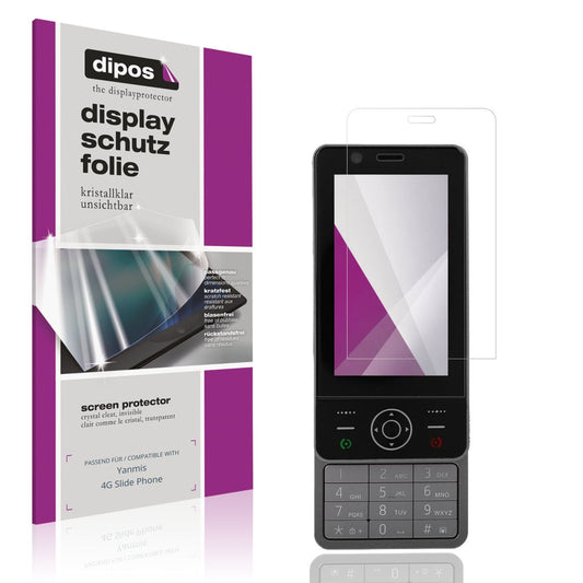 4x Schutzfolie klar für Yanmis 4G Slide Phone Disp (1)
