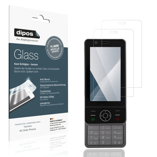 2x 9H Schutzfolie für Yanmis 4G Slide Phone Panzer (1)