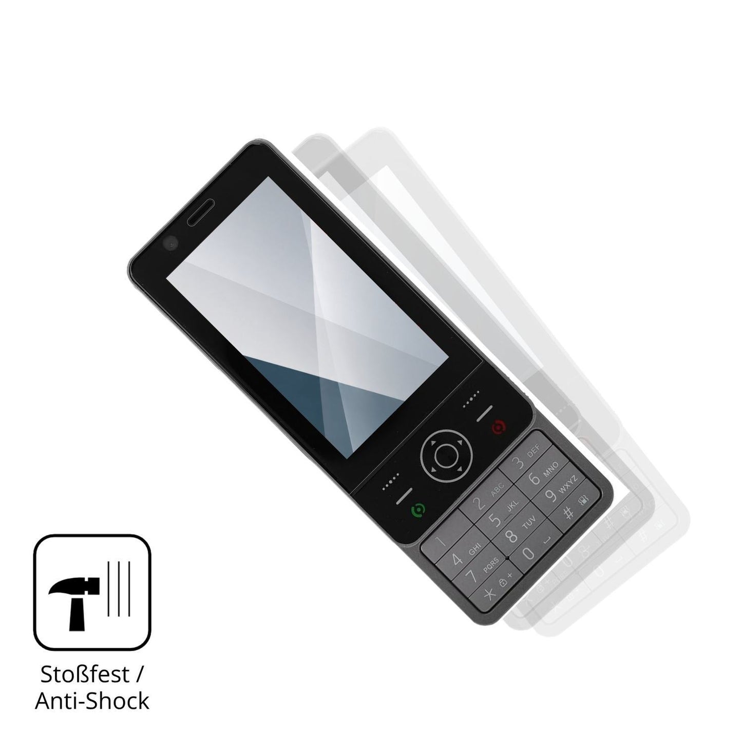 2x 9H Schutzfolie für Yanmis 4G Slide Phone Panzer (4)
