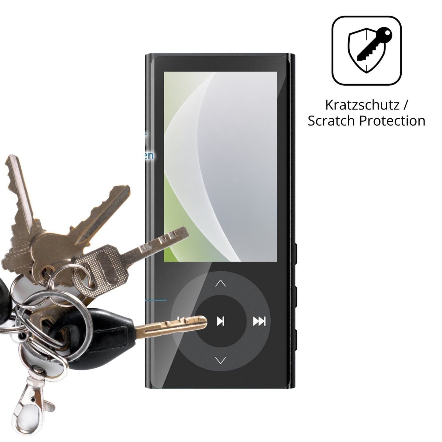 4x Schutzfolie matt für PlayerPure A9 MP3-Player D (4)