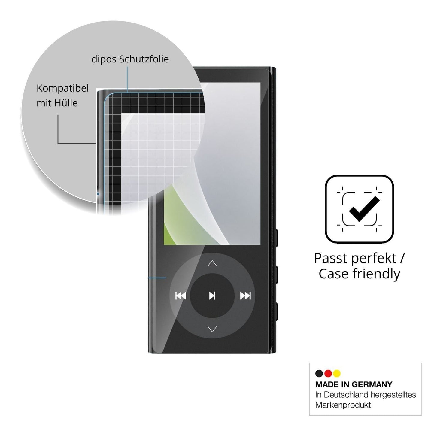 4x Schutzfolie matt für PlayerPure A9 MP3-Player D (6)